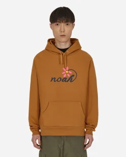 Noah Sweatshirts^Florist Hooded Sweatshirt Brown