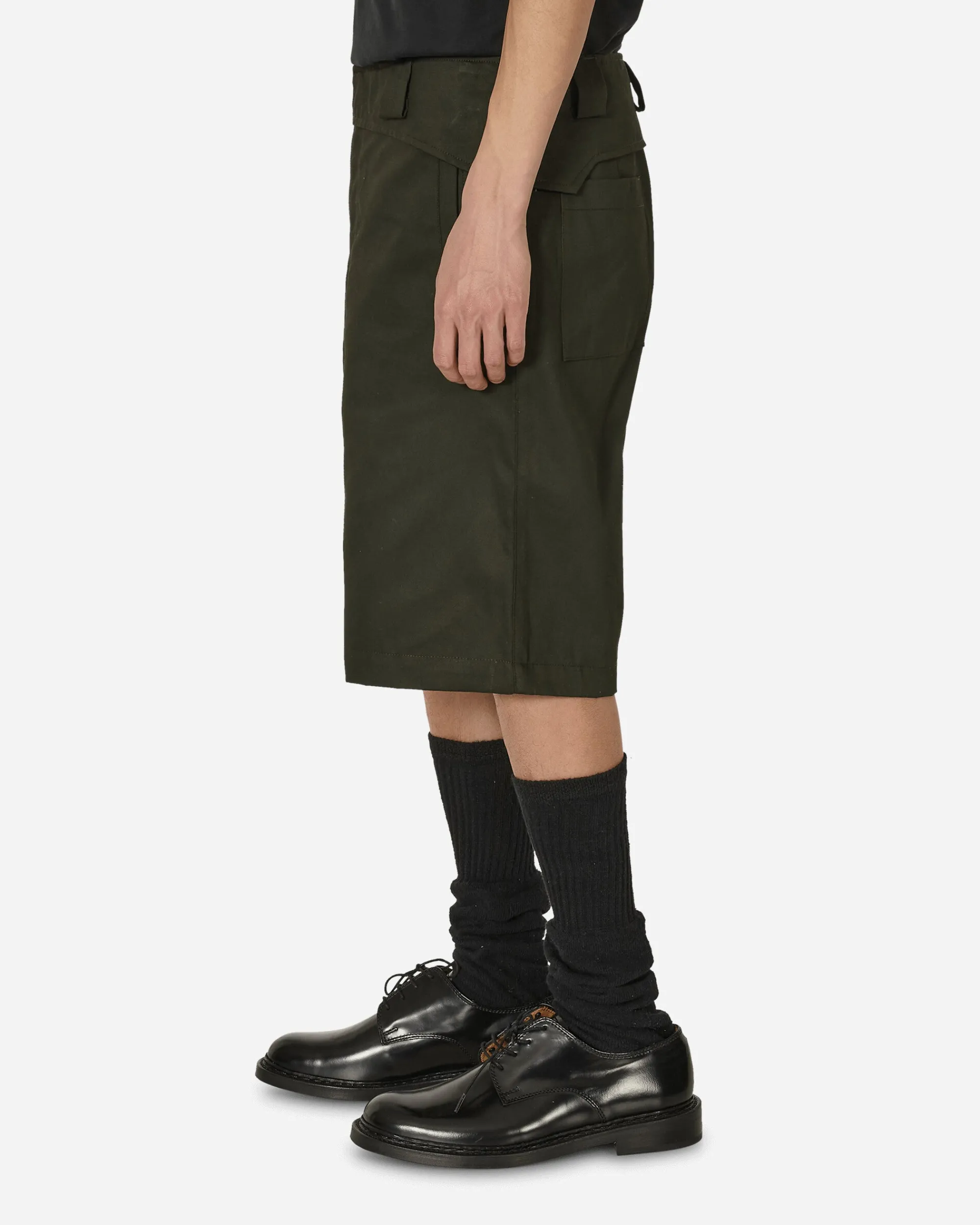 GR10K Shorts^Folded Belt Shorts Soil Brown