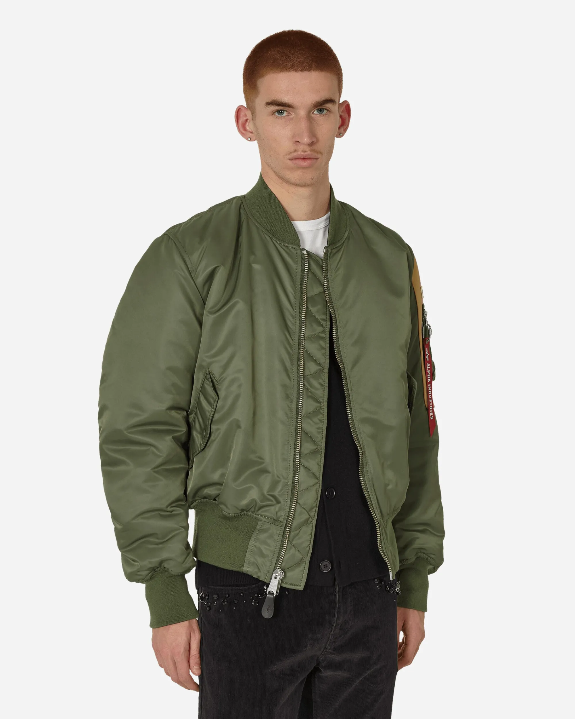 Undercover Coats And Jackets^fragment design x Alpha Industries Nylon MA-1 Jacket Khaki