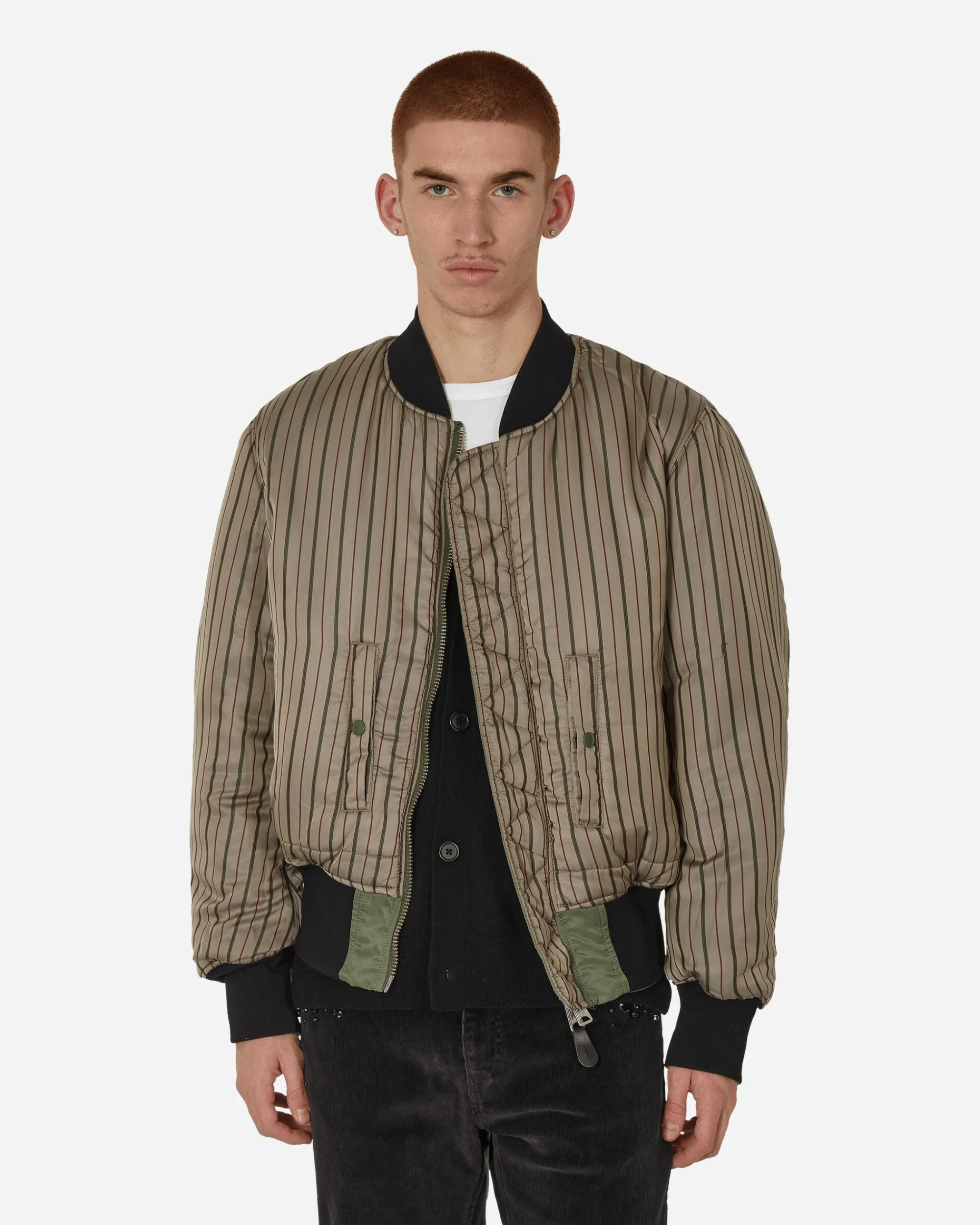 Undercover Coats And Jackets^fragment design x Alpha Industries Nylon MA-1 Jacket Khaki
