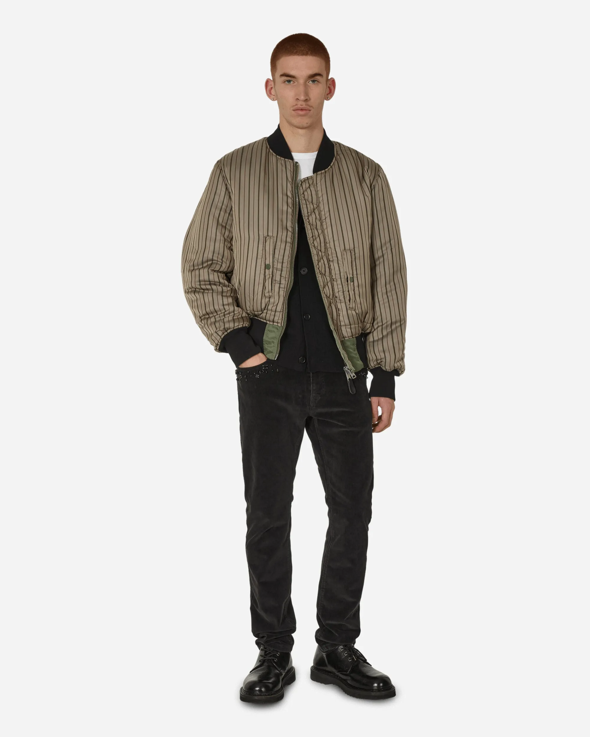 Undercover Coats And Jackets^fragment design x Alpha Industries Nylon MA-1 Jacket Khaki