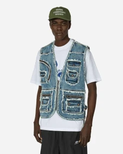 Iuter Coats And Jackets^Fringes Utility Denim Vest Blue