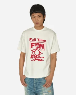 Hysteric Glamour T-Shirts^Full Time Fun T-Shirt Dirty White