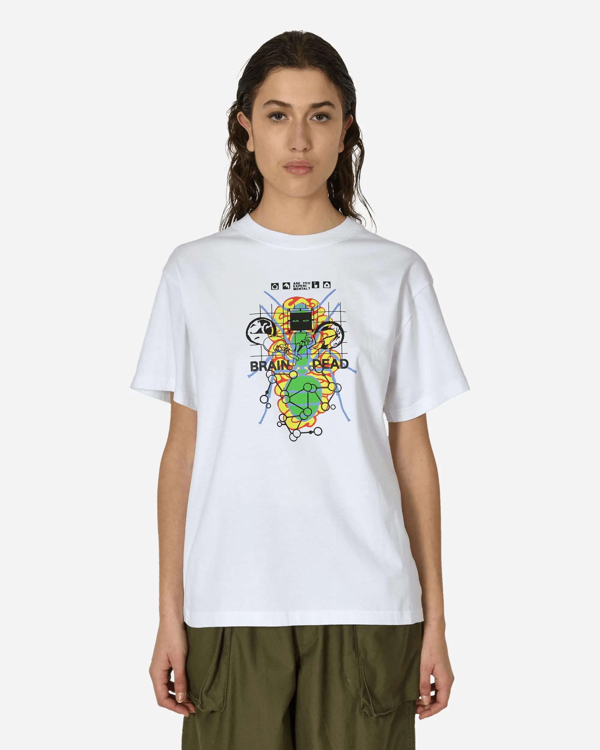 Brain Dead T-Shirts^Future Sounds T-Shirt White