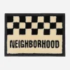 Neighborhood Textile^Gallery 1950 Checker Rug Mat Black