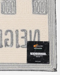 Neighborhood Textile^Gallery 1950 Checker Rug Mat Black