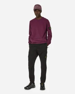 Stone Island Sweatshirts^Garment Dyed Crewneck Sweatshirt Dark Burgundy