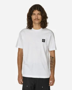 Stone Island T-Shirts^Garment Dyed Logo T-Shirt White