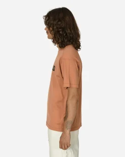Stone Island T-Shirts^Garment Dyed Logo T-Shirt Orange