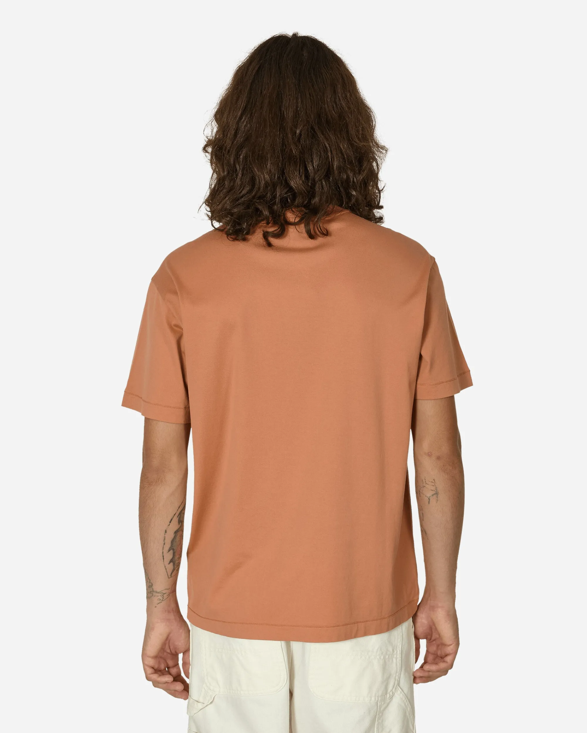 Stone Island T-Shirts^Garment Dyed Logo T-Shirt Orange