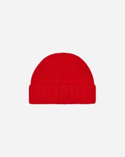 Stone Island Hats|Hats^Garment Dyed Wool Beanie Lobster Red