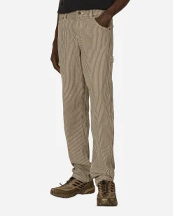 Dickies Pants^Garyville Hickory Stripe Carpenter Pants Mushroom