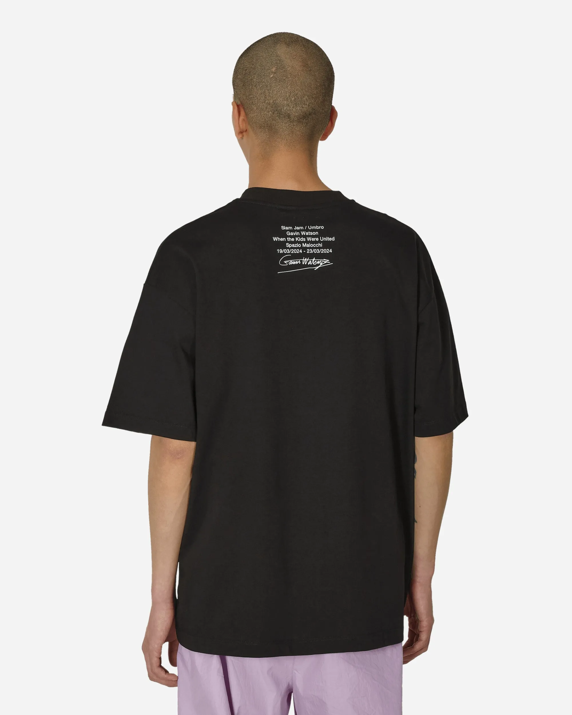 Umbro T-Shirts^Gavin Watson Exhibition Skin T-Shirt Black