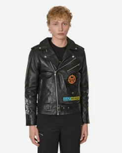 Slam Jam Coats And Jackets^Gaznevada Leather Jacket Black