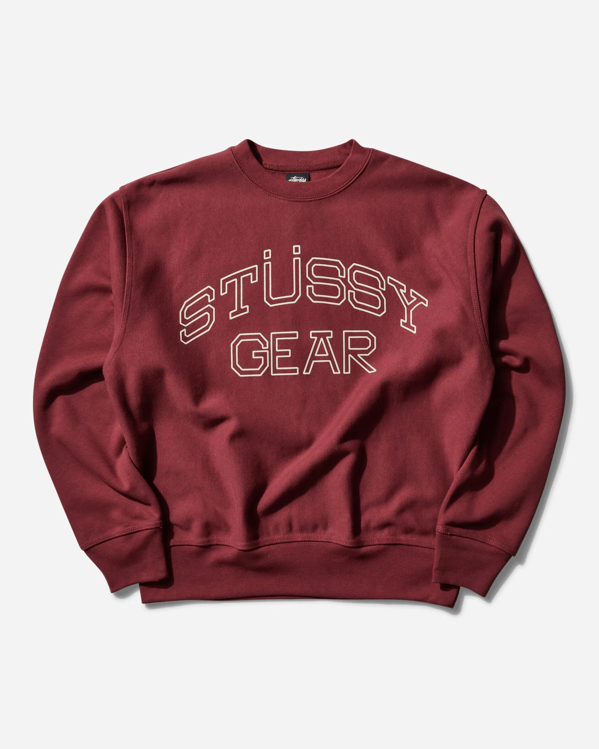 Stüssy Sweatshirts^Gear Crewneck Sweatshirt Oxblood