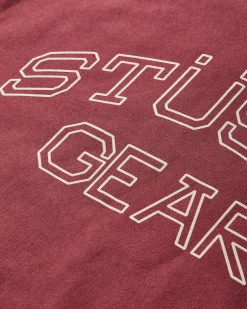 Stüssy Sweatshirts^Gear Crewneck Sweatshirt Oxblood