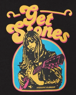 Hysteric Glamour T-Shirts^Get Stones T-Shirt Black
