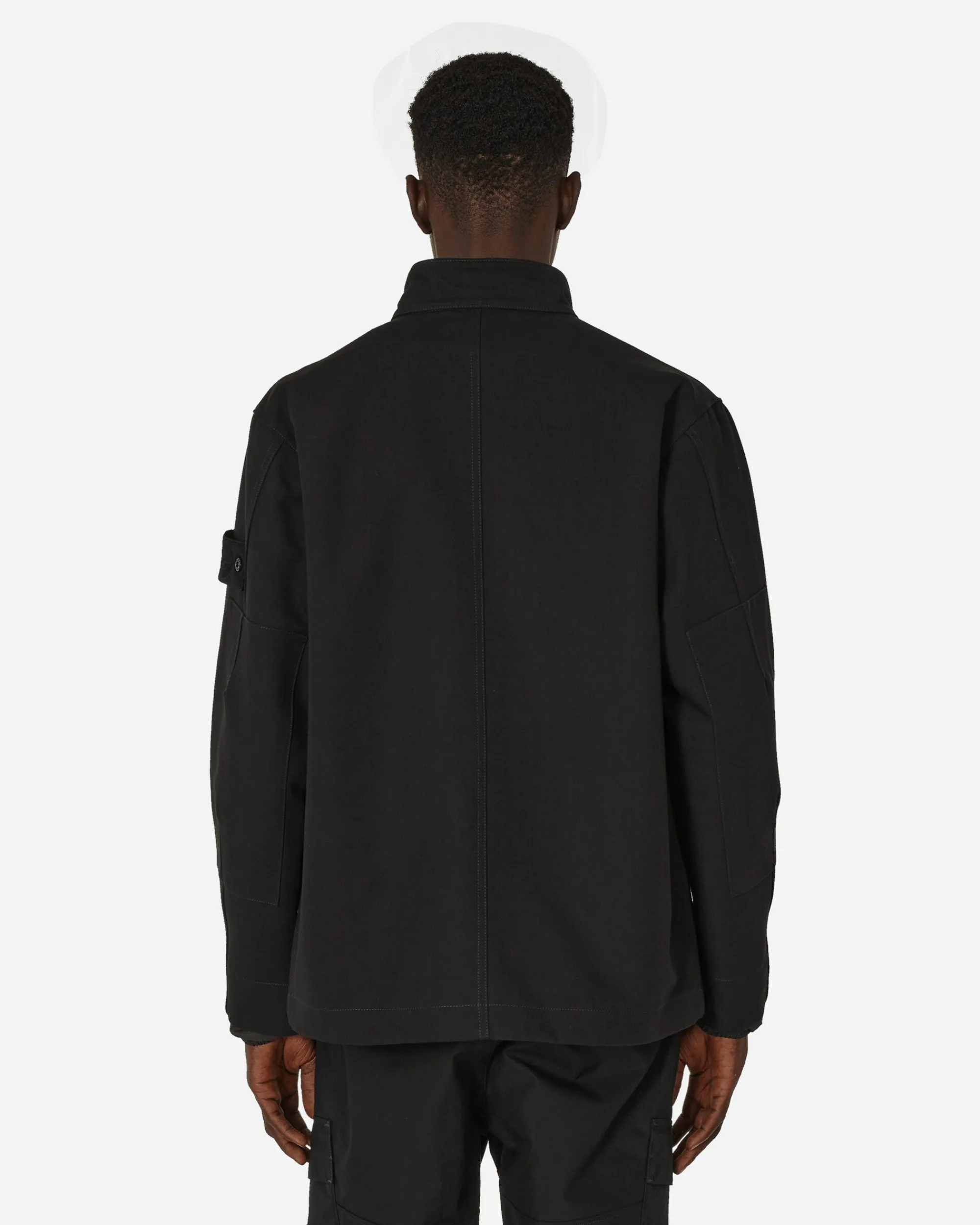 Stone Island Coats And Jackets^Ghost Piece Gabardine Doppio Jacket Black