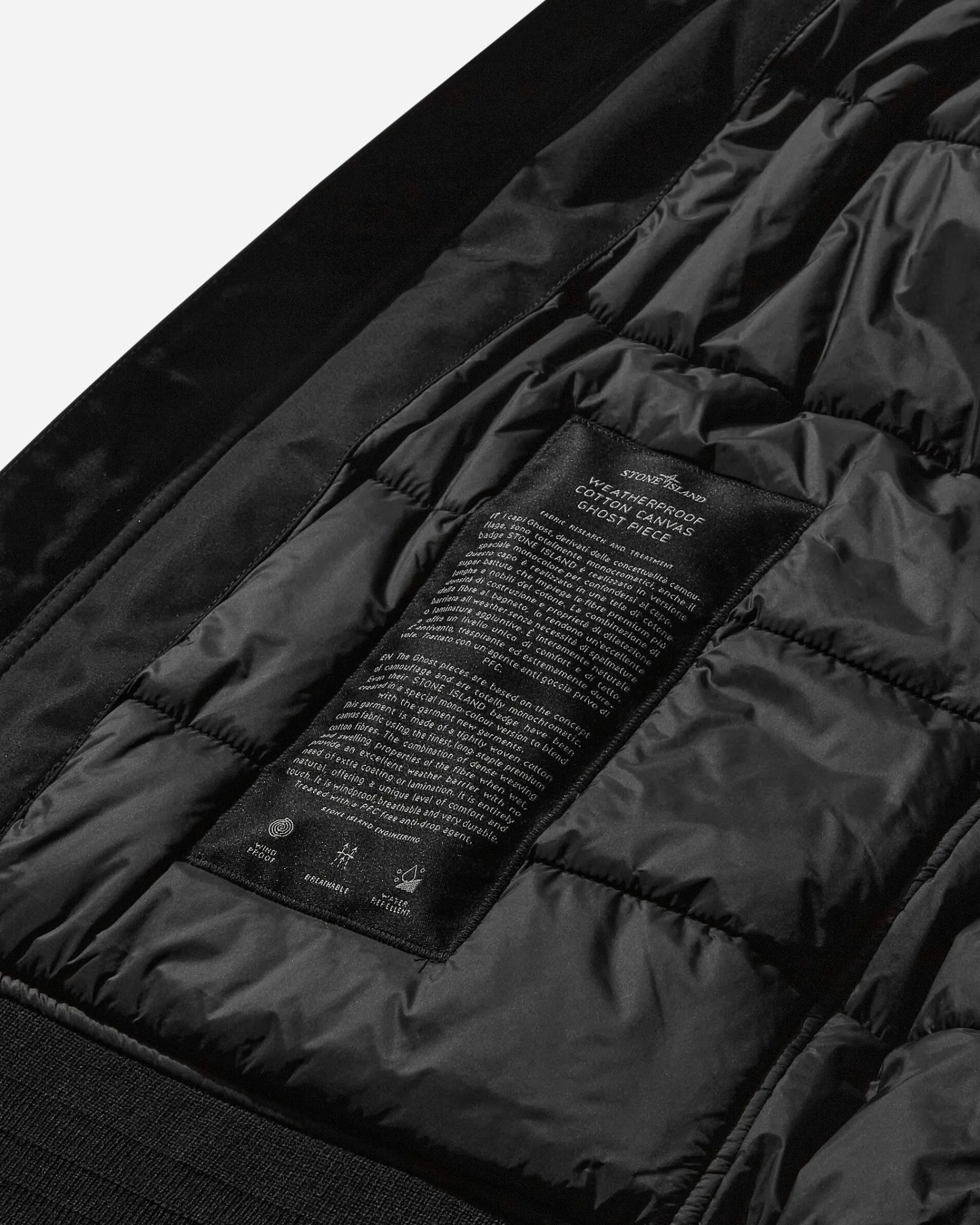 Stone Island Coats And Jackets^Ghost Weatherproof Cotton Canvas Jacket Black