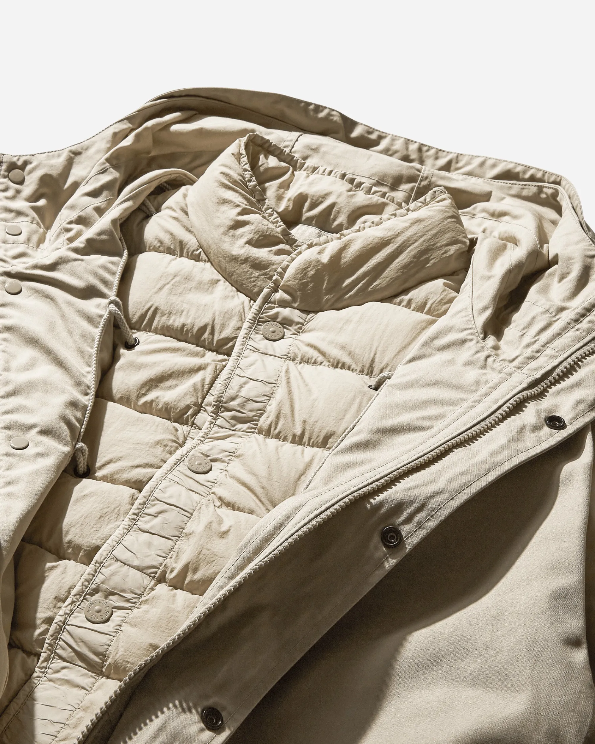 Stone Island Coats And Jackets^Ghost Weatherproof Cotton Canvas Parka Beige