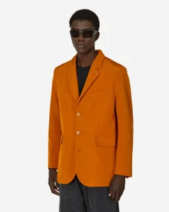 Bode Coats And Jackets^Ginger Faille Single-Breasted Suit Jacket Orange