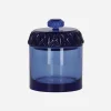 Houseplant High Times^Glass Stash Jar Blue