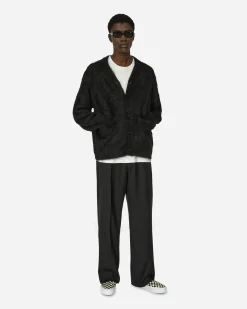 sacai Knitwear^Gonz Mohair Knit Cardigan Black