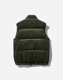 sacai Coats And Jackets^Gonz Multi Patch Corduroy Padded Vest Khaki