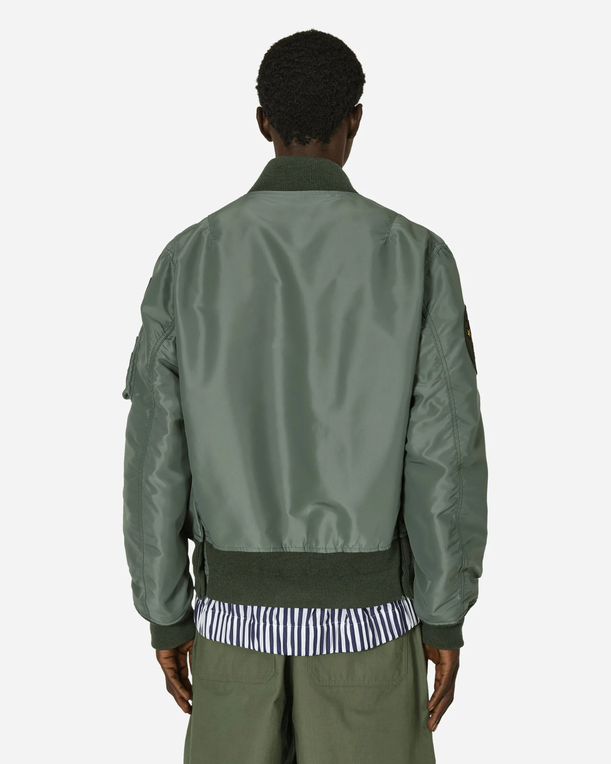 sacai Coats And Jackets^Gonz Nylon Twill Bomber Jacket Khaki