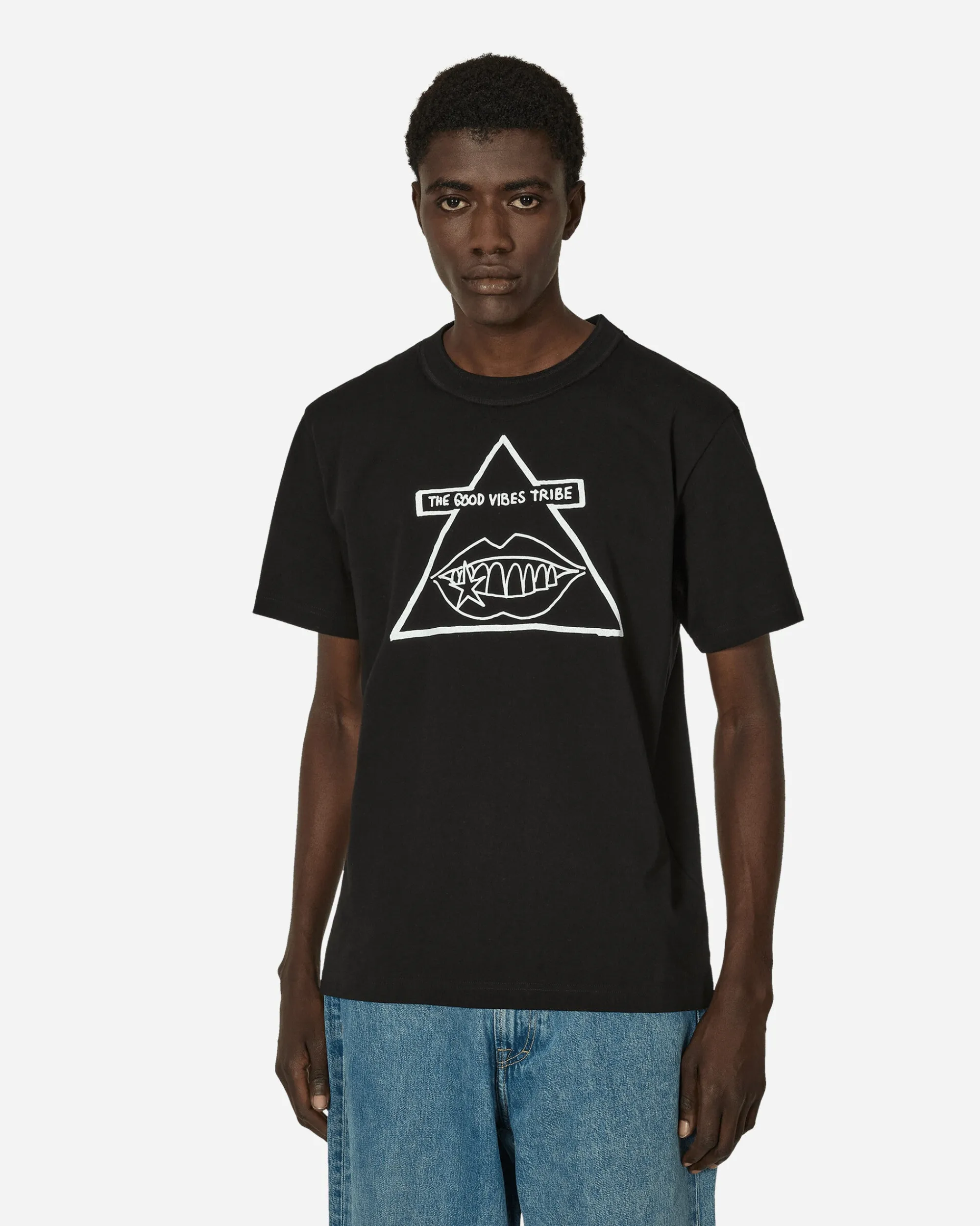 sacai T-Shirts^Gonz The Good Vibes Tribe T-Shirt Black