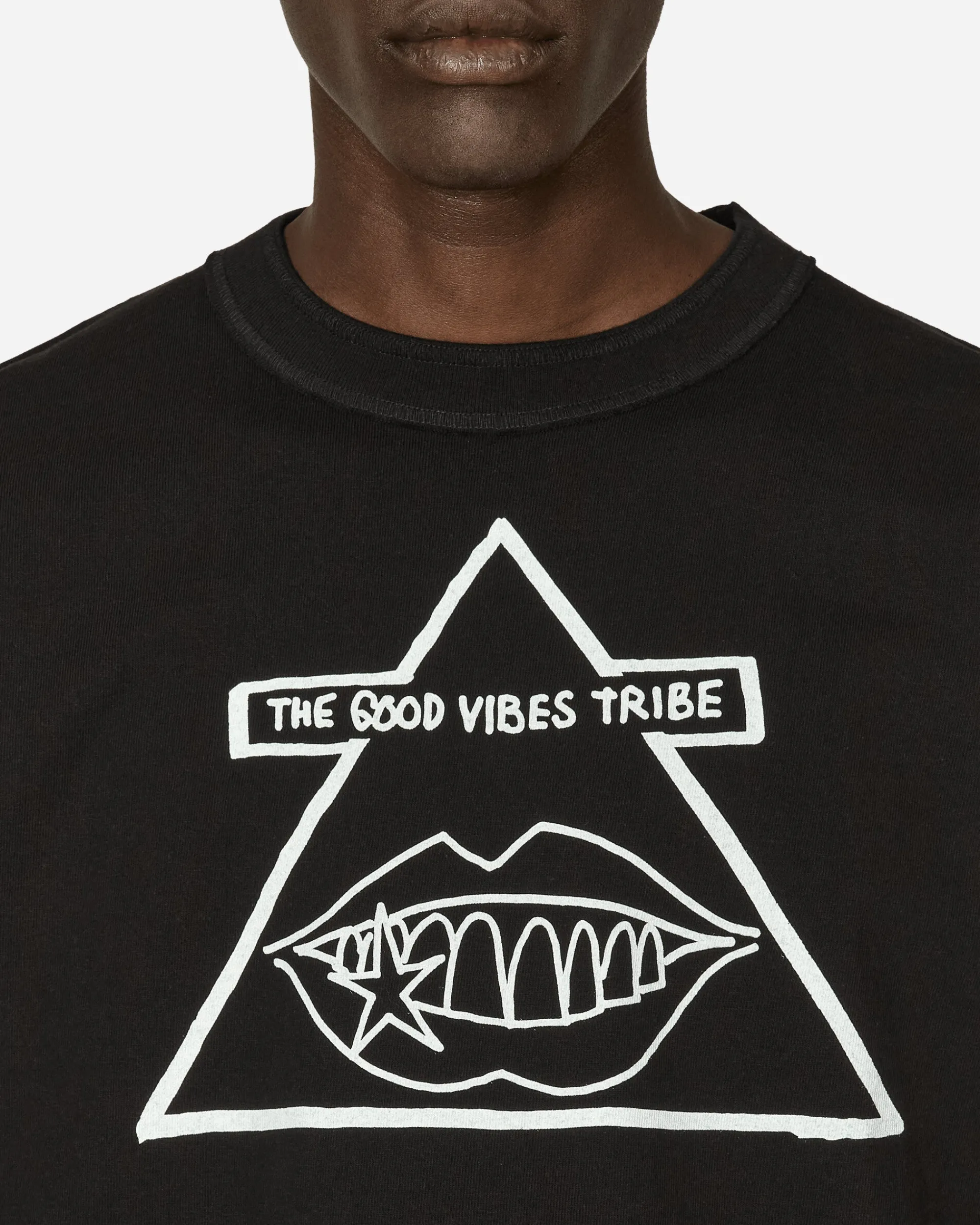 sacai T-Shirts^Gonz The Good Vibes Tribe T-Shirt Black