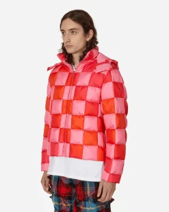 ERL Coats And Jackets^Gradient Checker Hooded Puffer Jacket Pink
