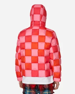 ERL Coats And Jackets^Gradient Checker Hooded Puffer Jacket Pink