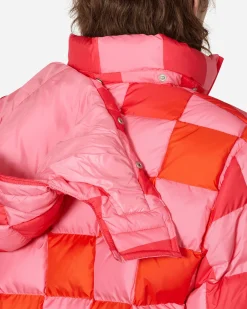 ERL Coats And Jackets^Gradient Checker Hooded Puffer Jacket Pink