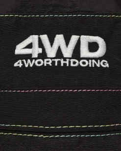 4 Worth Doing Hats|Hats^Gradient Stitch Bucket Hat Black