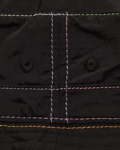 4 Worth Doing Hats|Hats^Gradient Stitch Bucket Hat Black