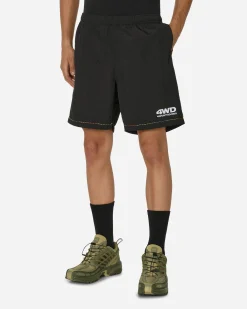 4 Worth Doing Shorts^Gradient Stitched Shorts Black
