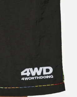 4 Worth Doing Shorts^Gradient Stitched Shorts Black