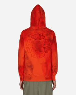 1017 ALYX 9SM Sweatshirts^Graphic Hooded Sweatshirt Red