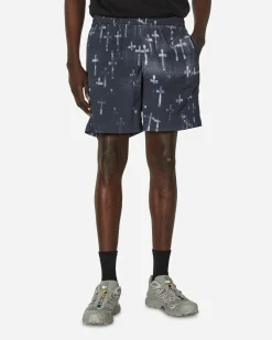 Aries Shorts^Graveyard Board Shorts Black