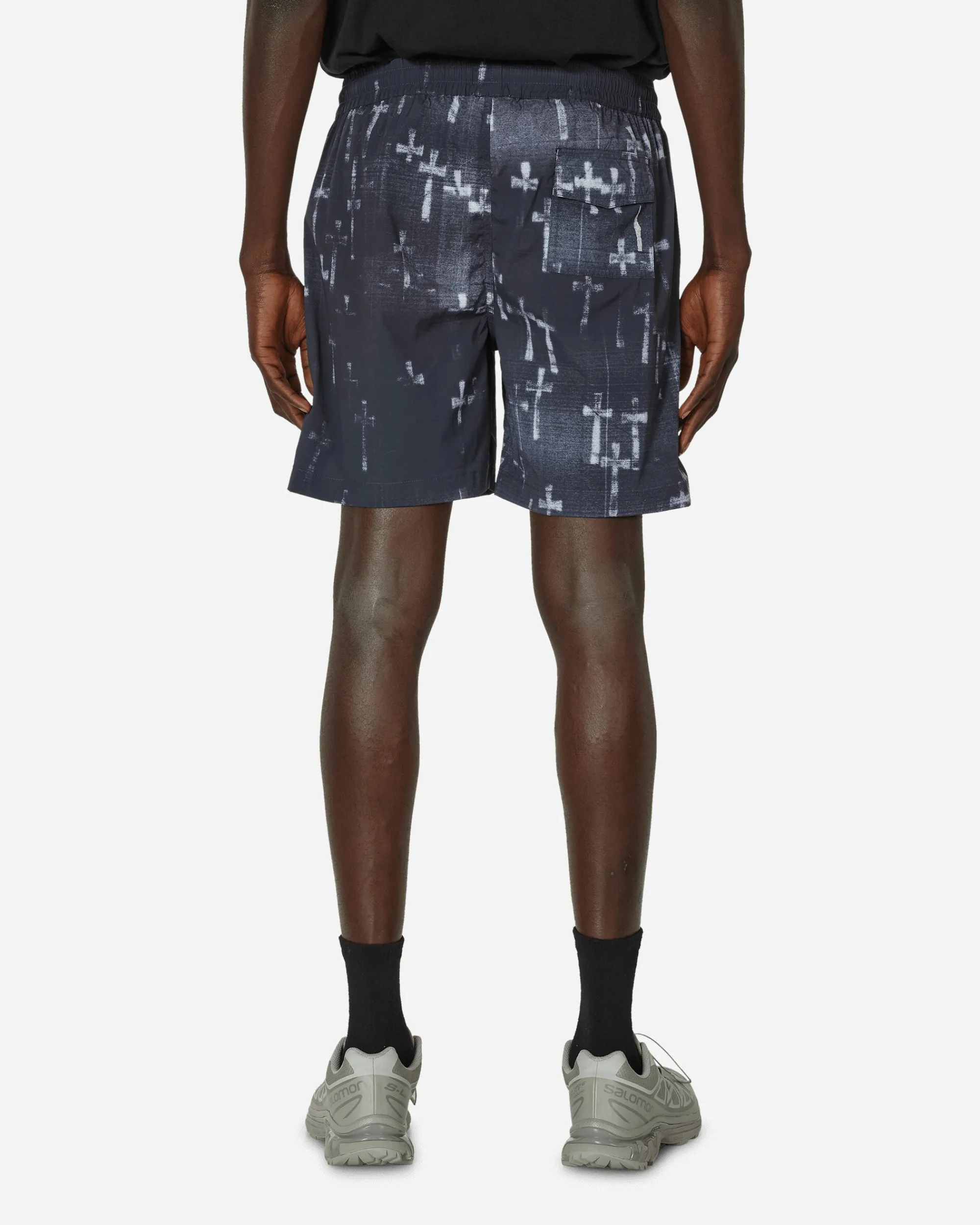 Aries Shorts^Graveyard Board Shorts Black