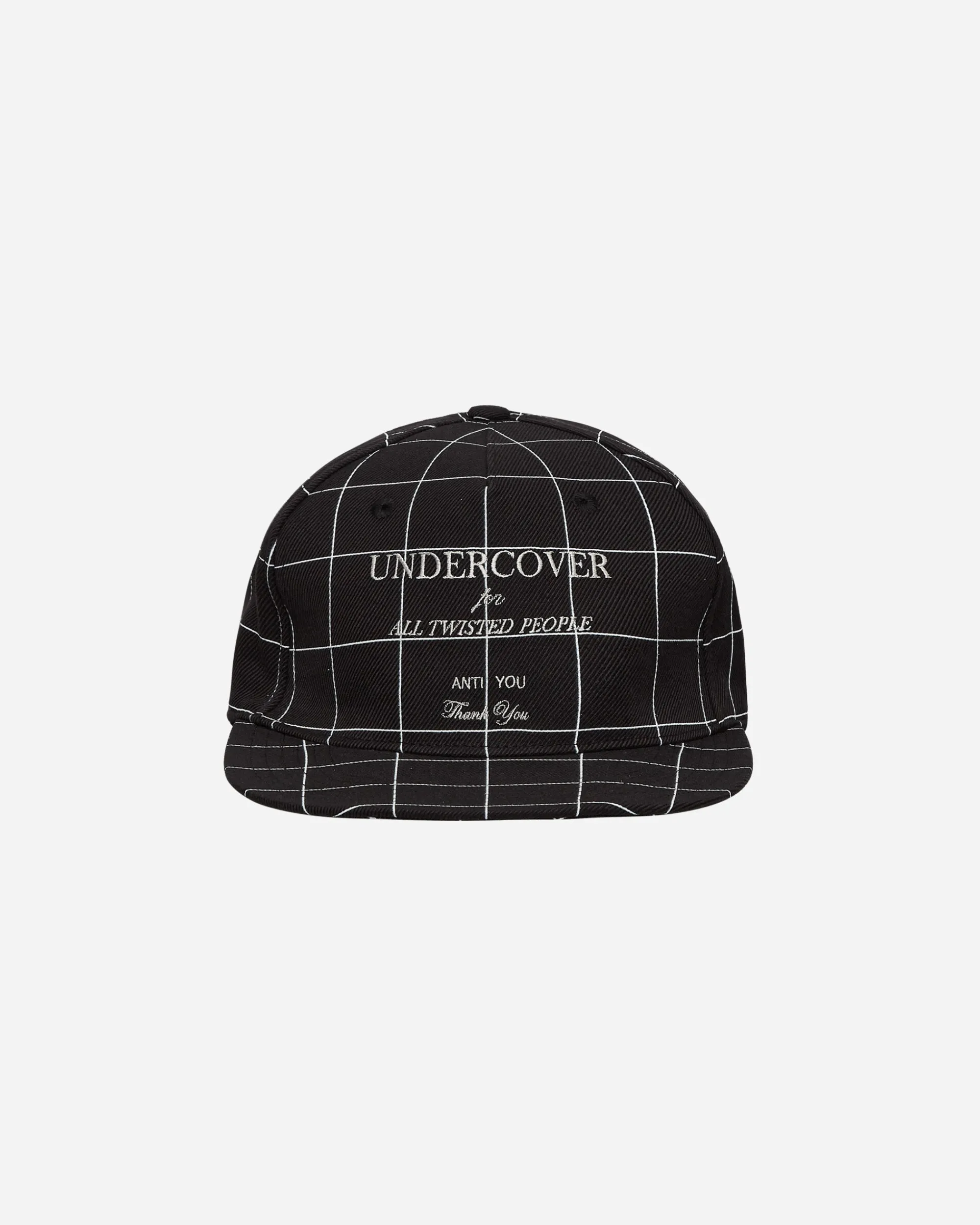 Undercover Hats|Hats^Grid Cap Black