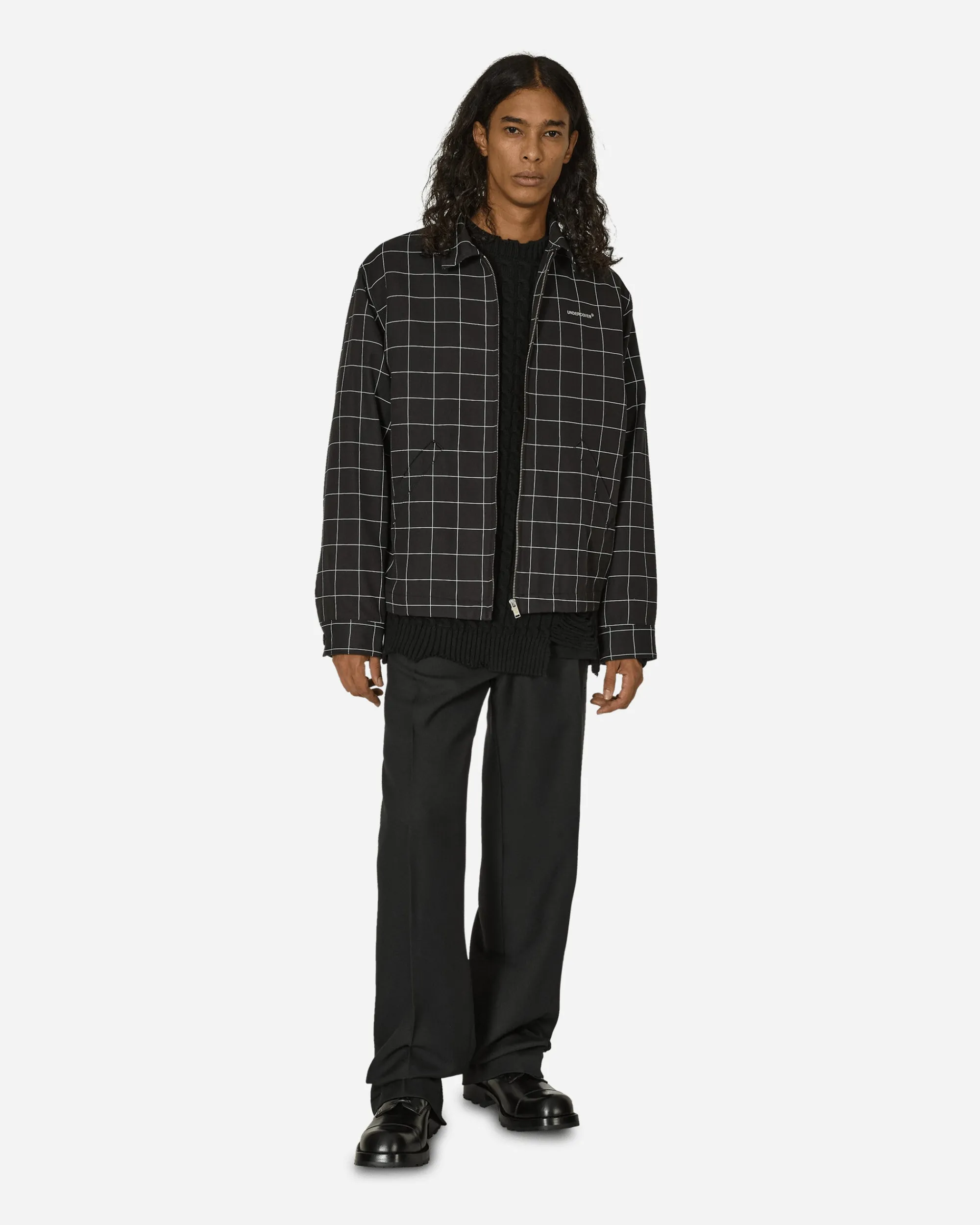 Undercover Coats And Jackets^Grid Jacket Black