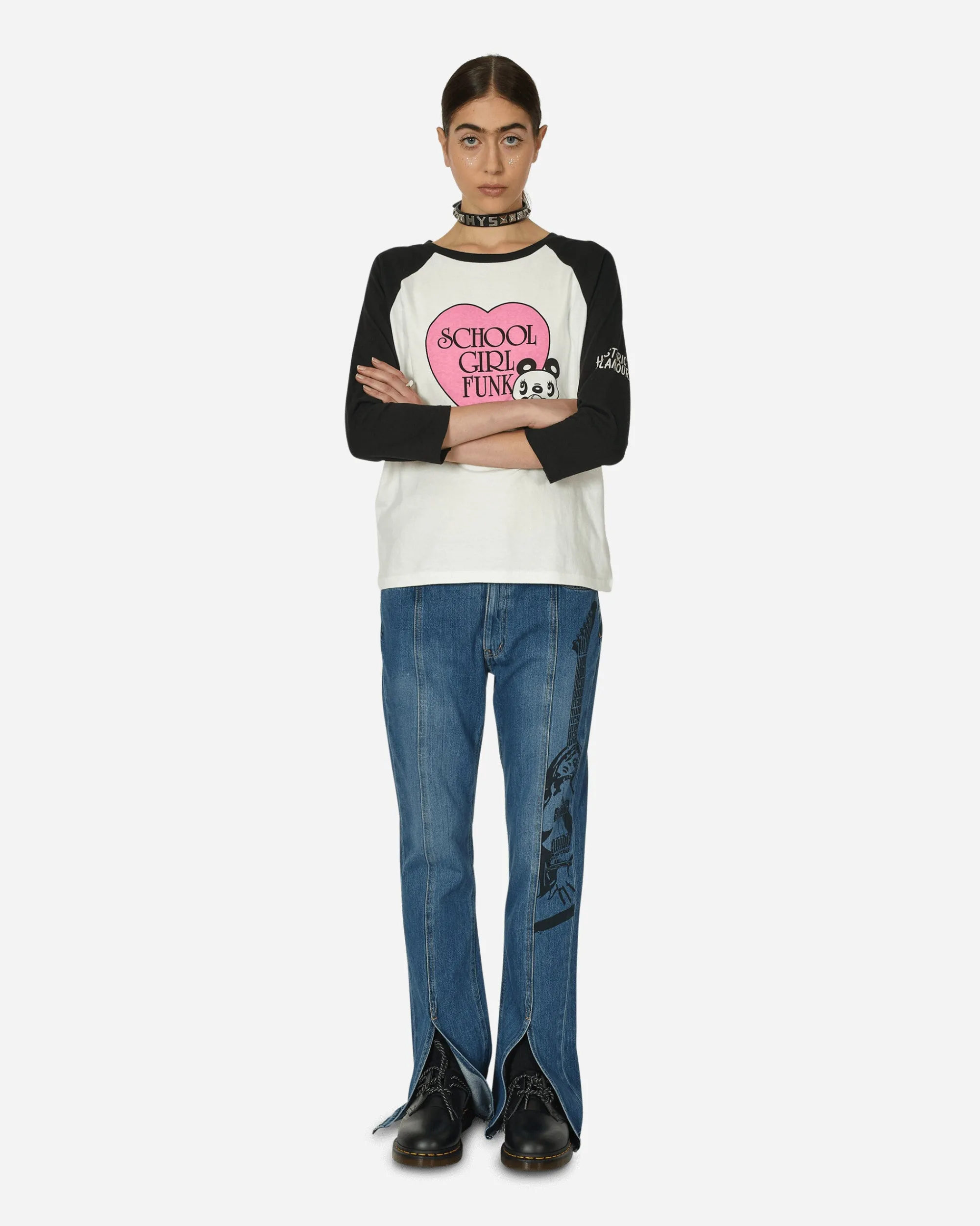 Hysteric Glamour Pants^Guitar Girl Center Slit Denim Pants Indigo
