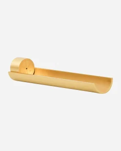 Mister Green Home^Half Pipe W/ Cylinder Burner Brass