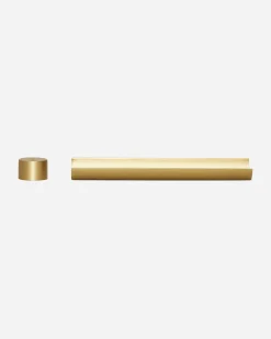 Mister Green Home^Half Pipe W/ Cylinder Burner Brass