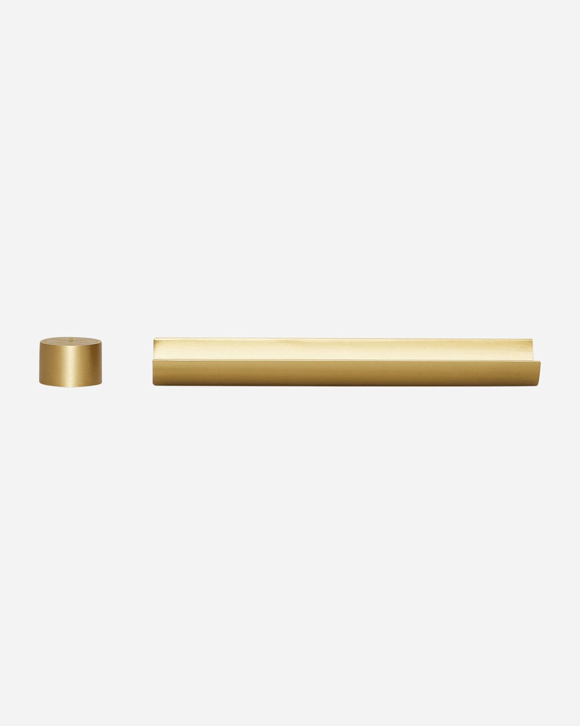 Mister Green Home^Half Pipe W/ Cylinder Burner Brass
