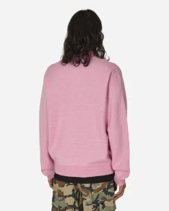 Stüssy Knitwear^Half Zip Mock Neck Sweater Pink