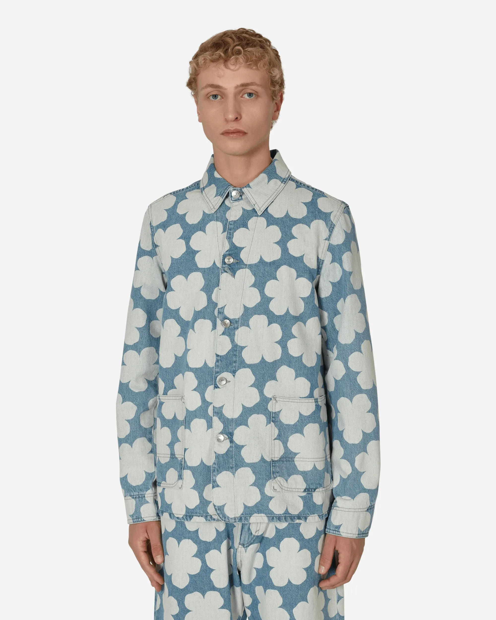 KENZO Paris Coats And Jackets^Hana Dots Denim Workwear Jacket Blue