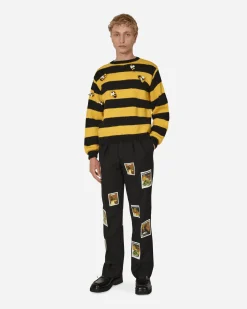 Sky High Farm Knitwear^Hand Knit Bee Knit Sweater Black